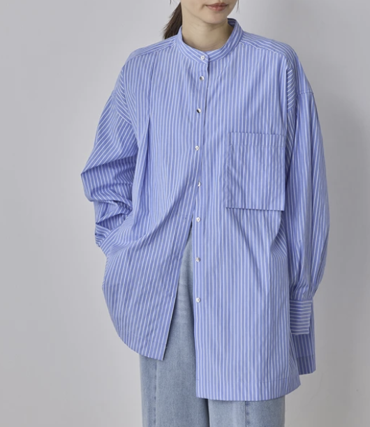 滌綸寬幅襯衫 - 2026 流行穿搭  女士襯衫 春夏時尚穿搭 成人休閒 日常穿搭 易於配搭 日本直送   #JP-I-260005