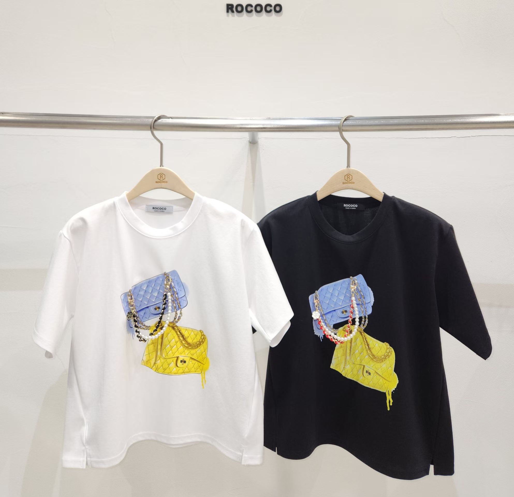 袋Print Tee + charm  