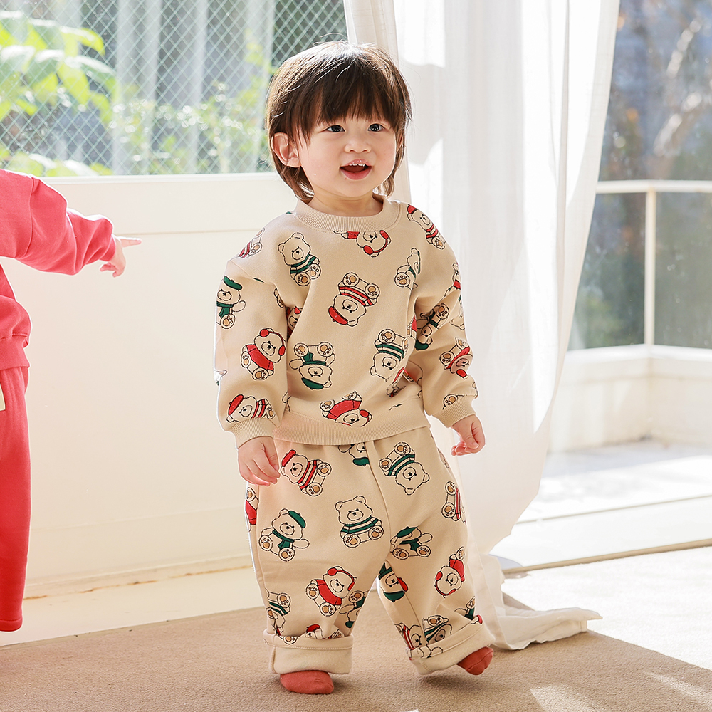 UBMOM 2023 Winter Teddy Series Berry Teddy 長褲-米色