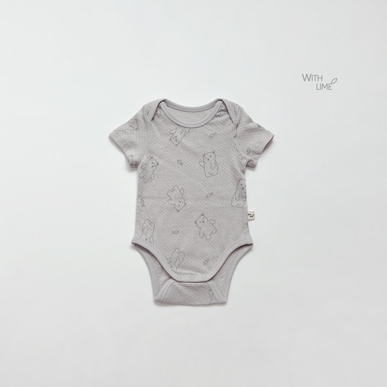 Fish Bear Baby Suit (Cotton Mesh)