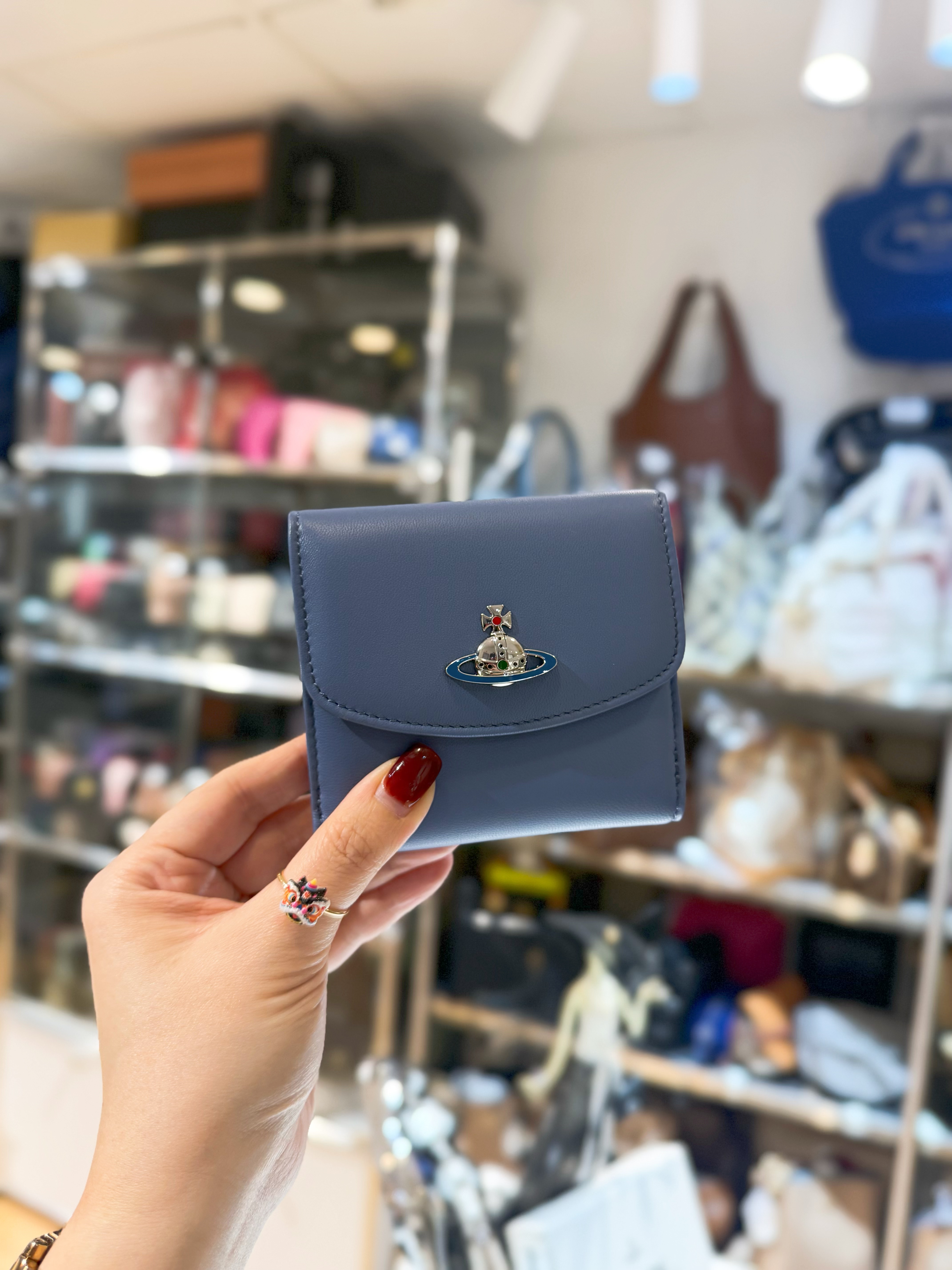 Vivienne Westwood small id wallet no/blue