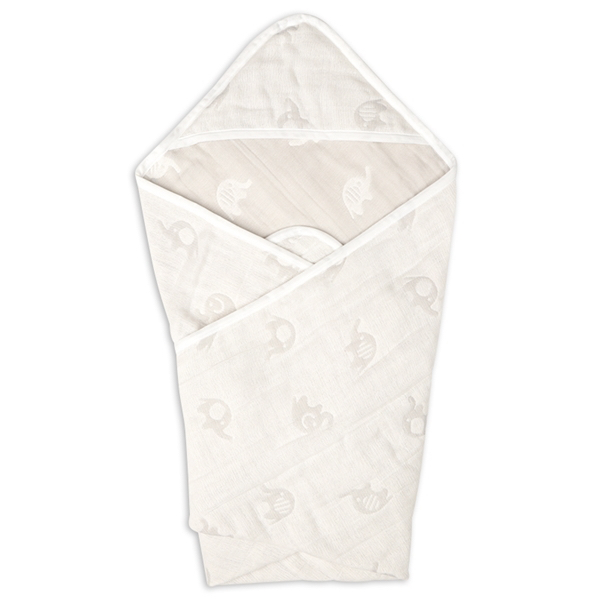 🇯🇵預訂 日本直送🇯🇵大象圖案棉紗包被襁褓