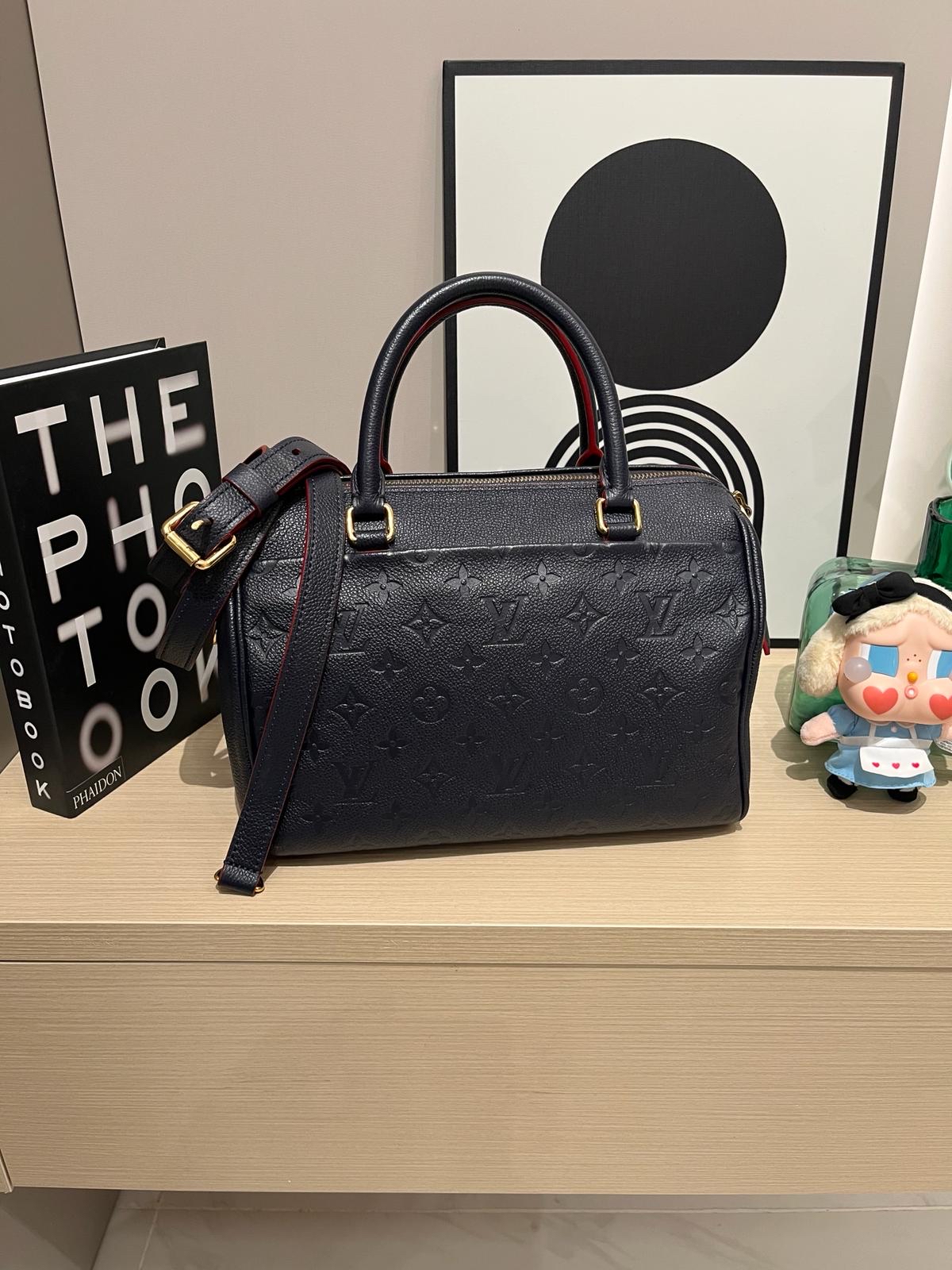 Lv Speedy Bandouliere 25 Empreinte 2 Way Bag M43501 100%Authentic, 98%New ✅Key Lock ✅Dust bag