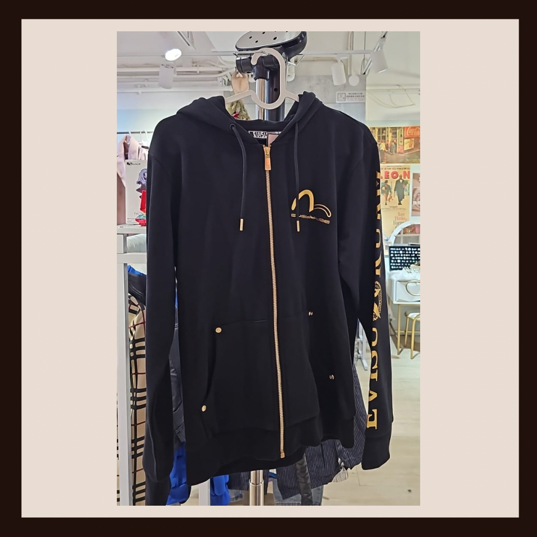 Evisukuro 金色刺繡海鷗連帽外套