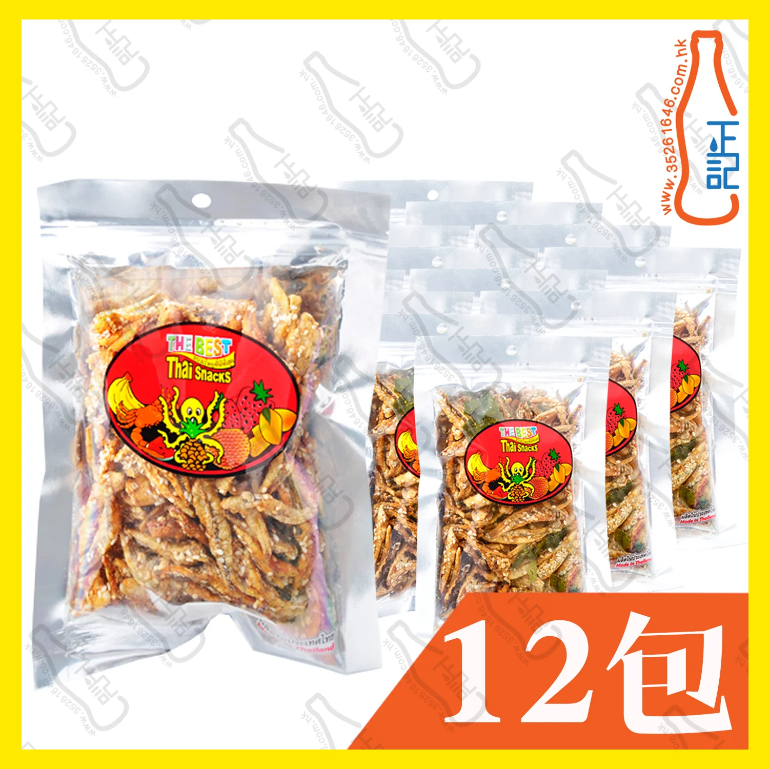 ==FT8349 THAI 芝麻銀魚仔 60g x 【12包】/袋