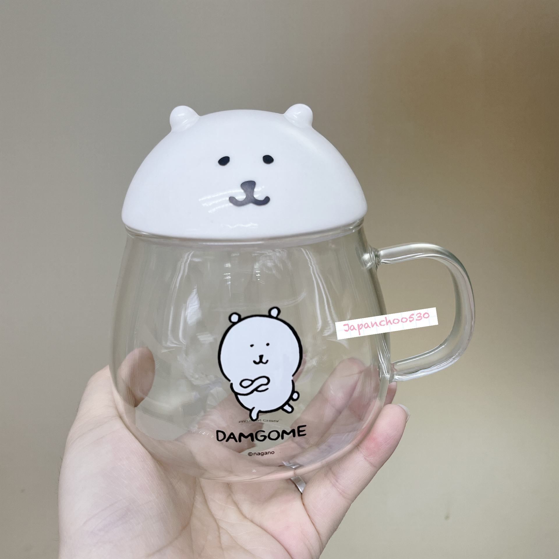 韓國預訂📍Joke Bear得意大頭樣水杯/玻璃杯