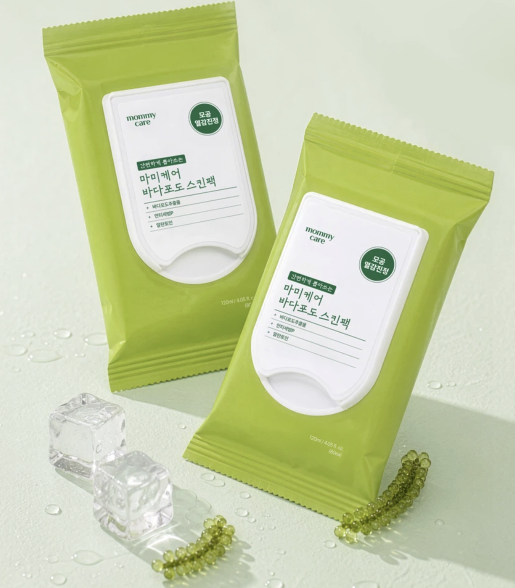 韓國 Mommy Care 海葡萄 毛孔緊緻 濕敷棉片 80片/包｜Sea Grape Pore Refining Skin Pad