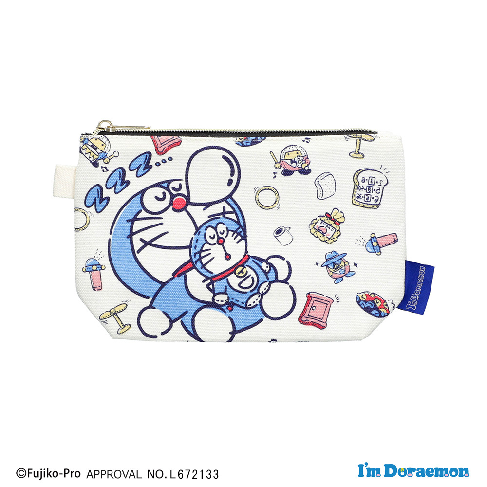 [現貨：橫款、拉鏈袋] 多啦A夢袋 法寶圖案 化妝袋 拉鏈袋 Totebag 布袋 手提袋｜Doraemon禮物