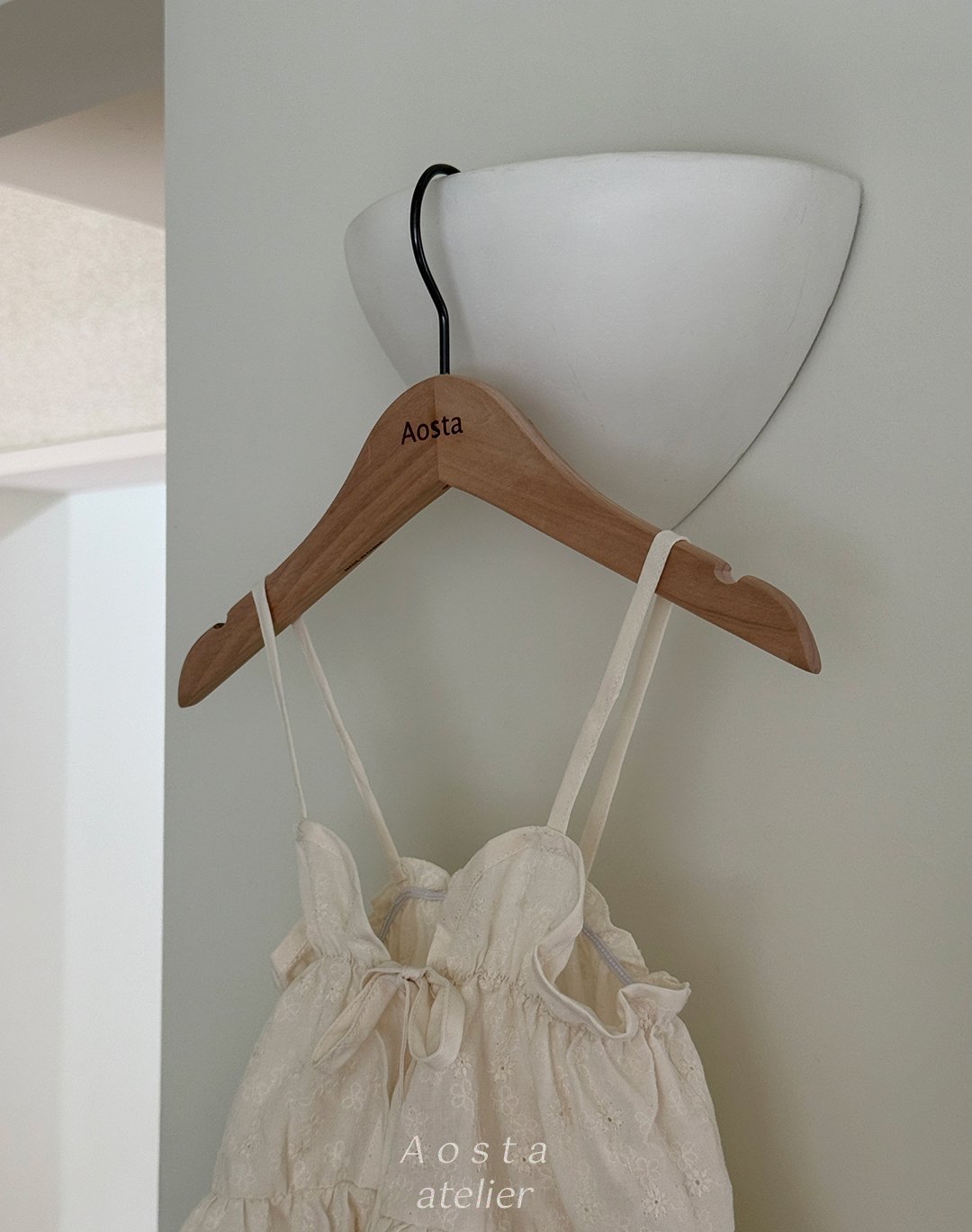 Aosta | [Lace Cotton Open Dress]