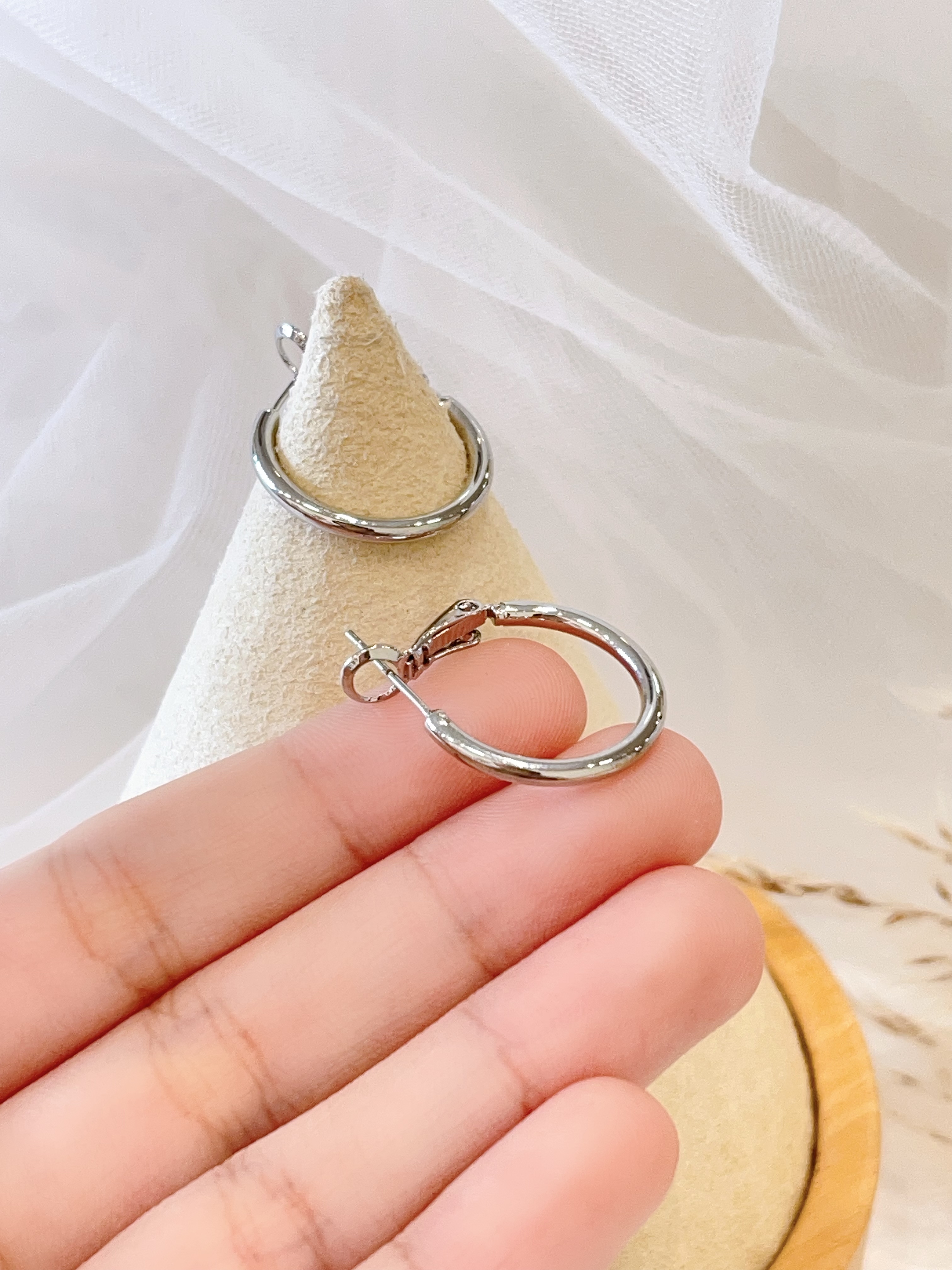 通勤必入百搭ins圆圈耳环