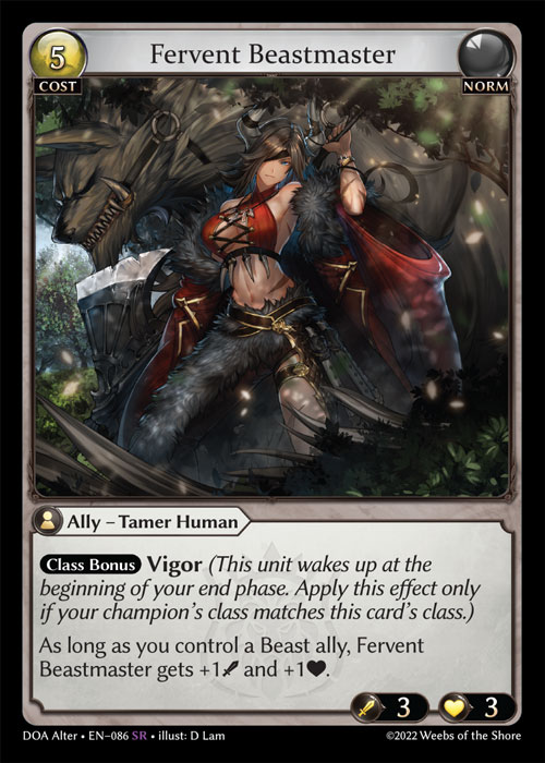Fervent Beastmaster / DOA-Alter-086 (SR)