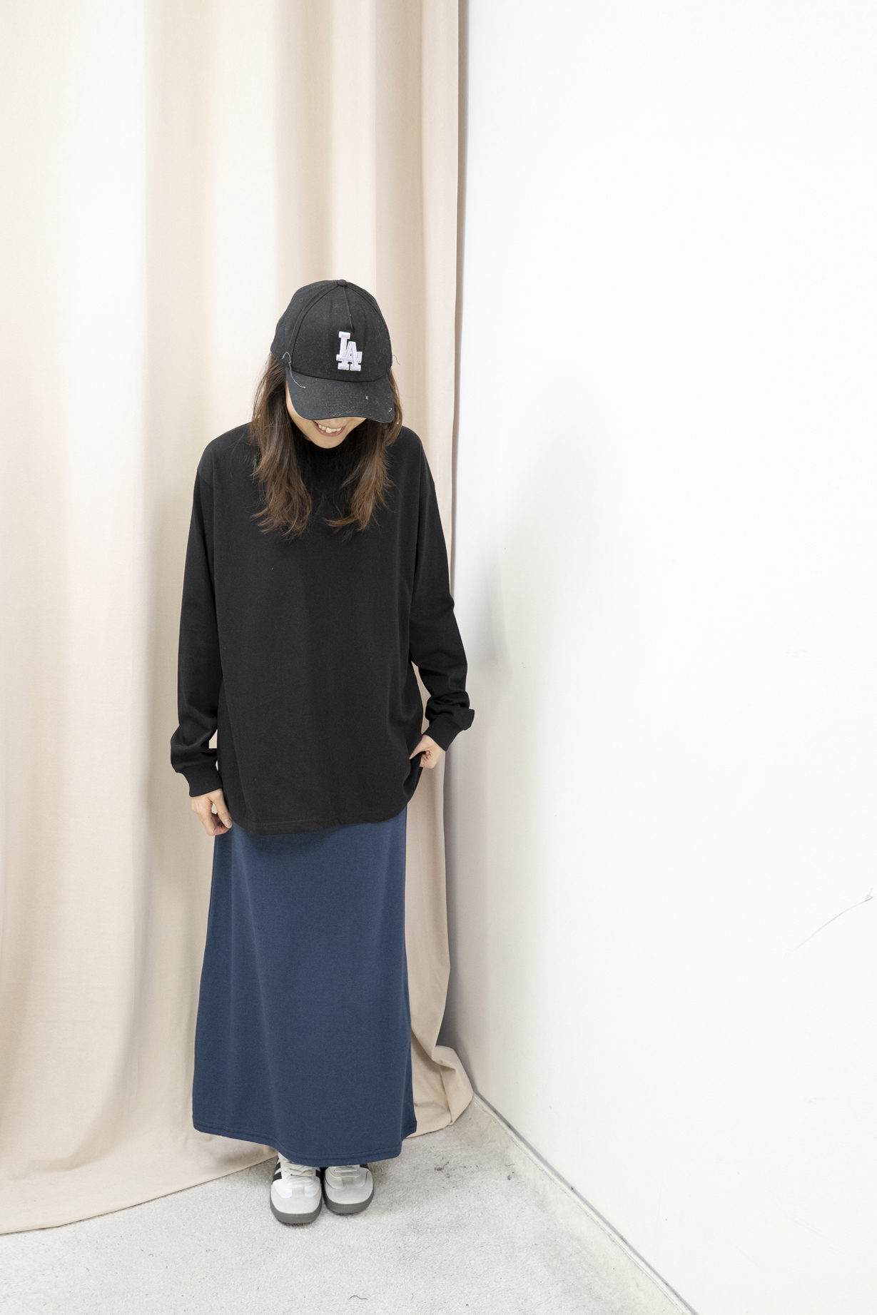 經典百搭長身Tee（黑色）