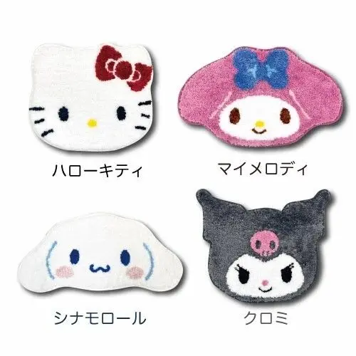 現貨🌸日本直送 |Sanrio Kuromi 造型止滑地墊 (絨毛大臉款)