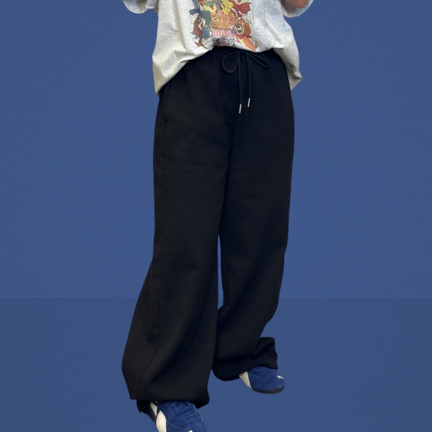 221184 全橡筋腰長褲