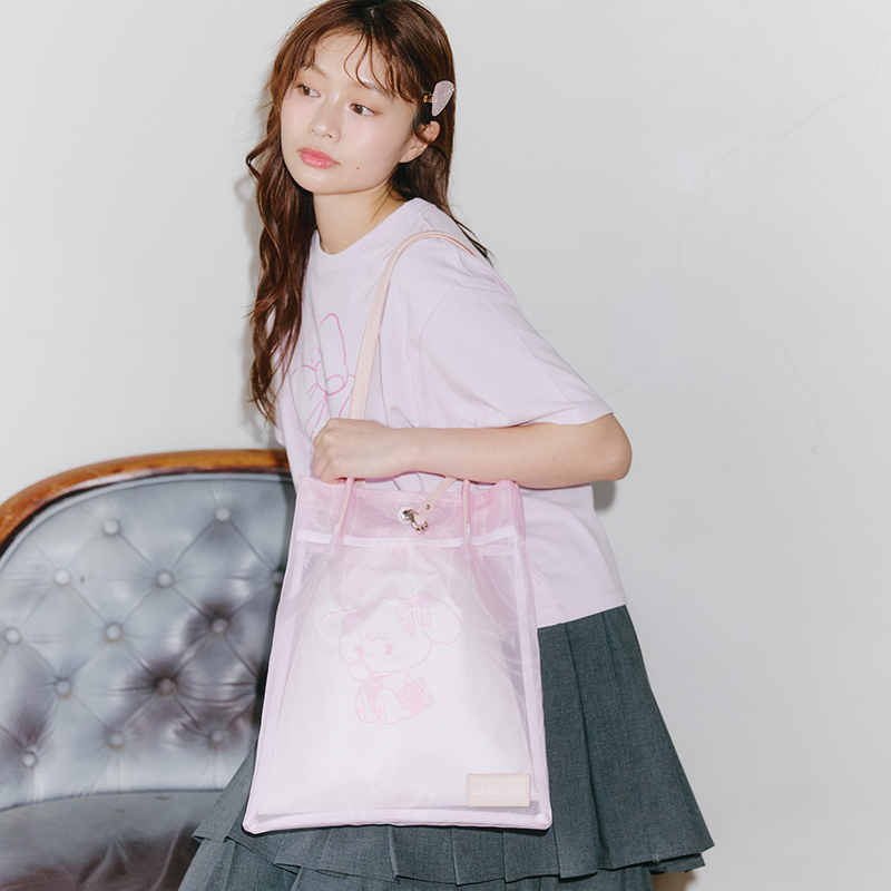 🎀【預訂】Lil ala mode 網袋 - Cammy Pink