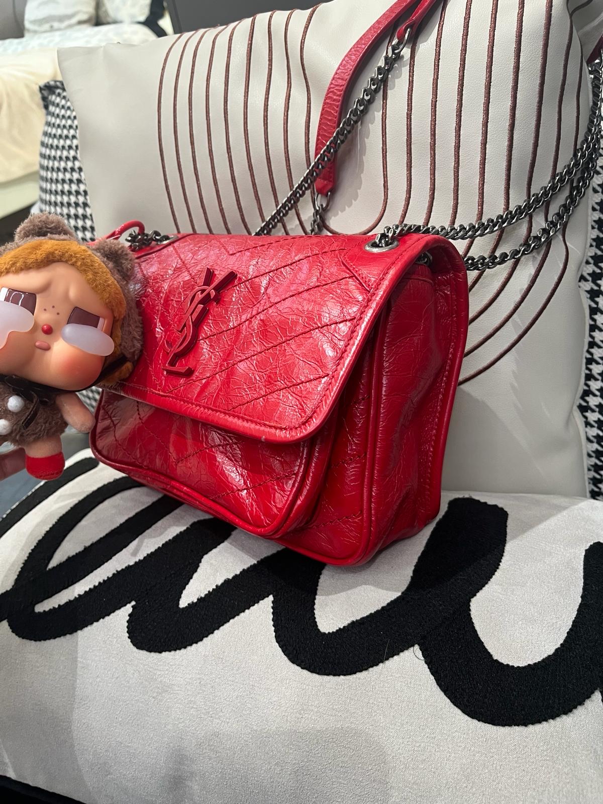 YSL Niki Baby Calfskin 100%uthentic, 98%New ✅Dust bag