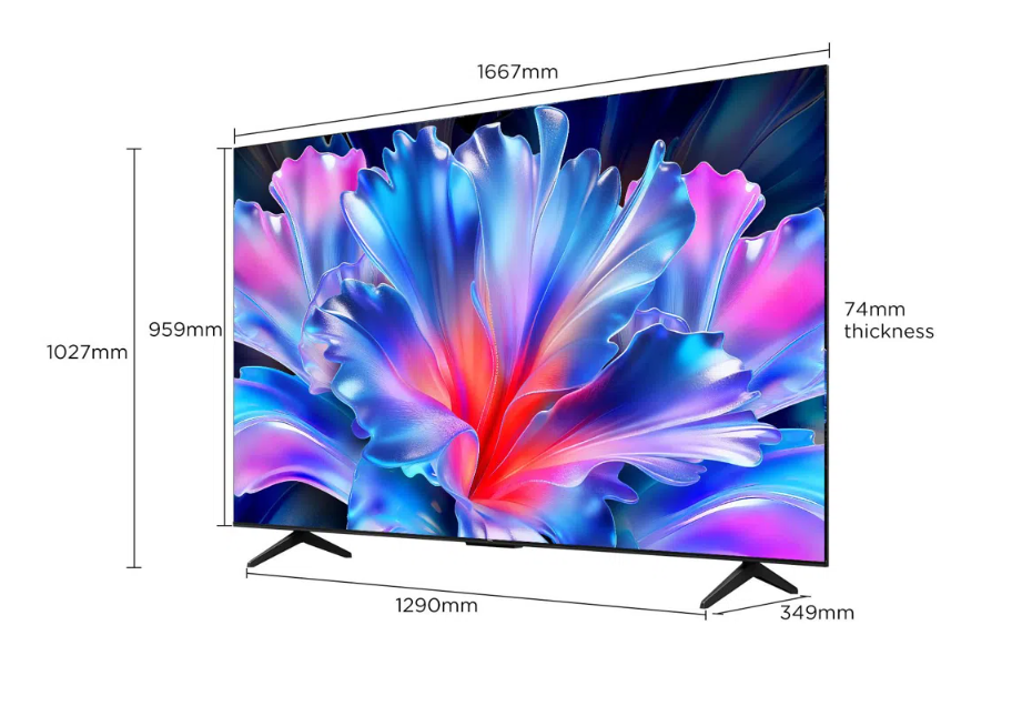 TCL 75" 4K UHD Google TV (75P6L)