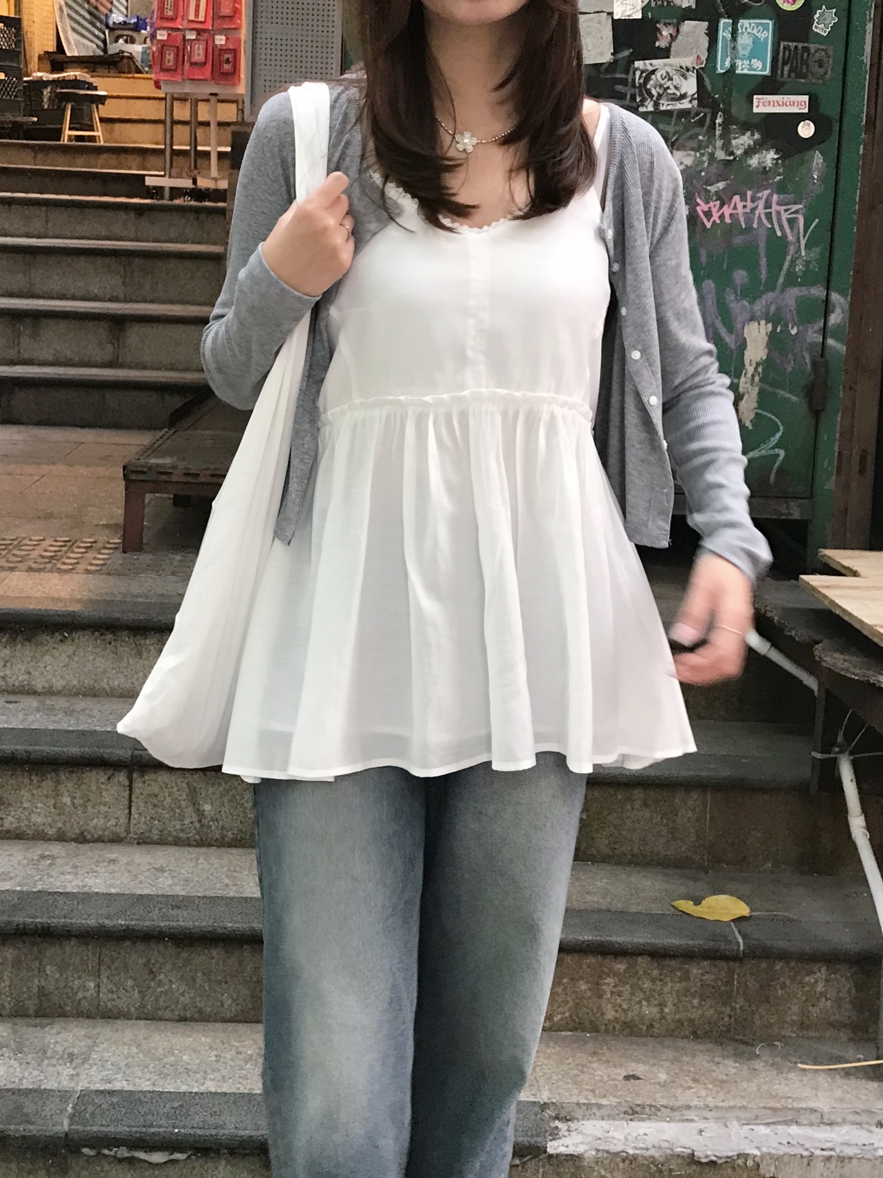 春日Lace邊吊帶背心