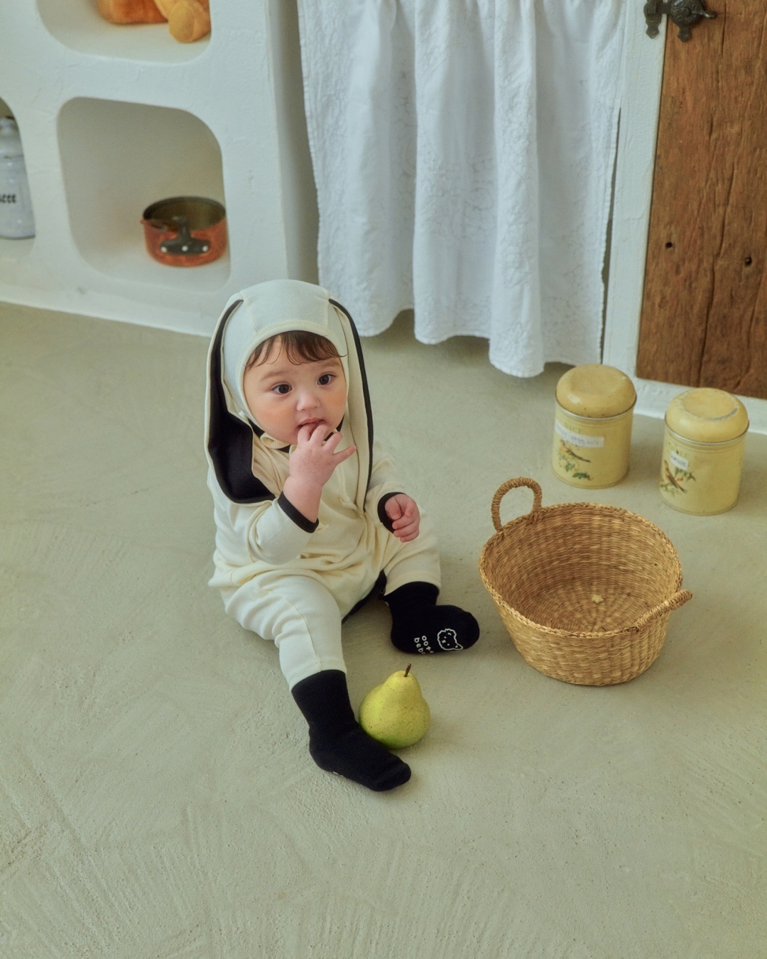 🇰🇷Oottbebe suit+bonnet