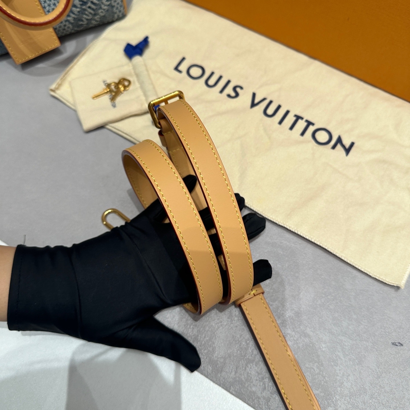 【預訂貨品】Lv 18牛仔丹寧棋盤格speedy