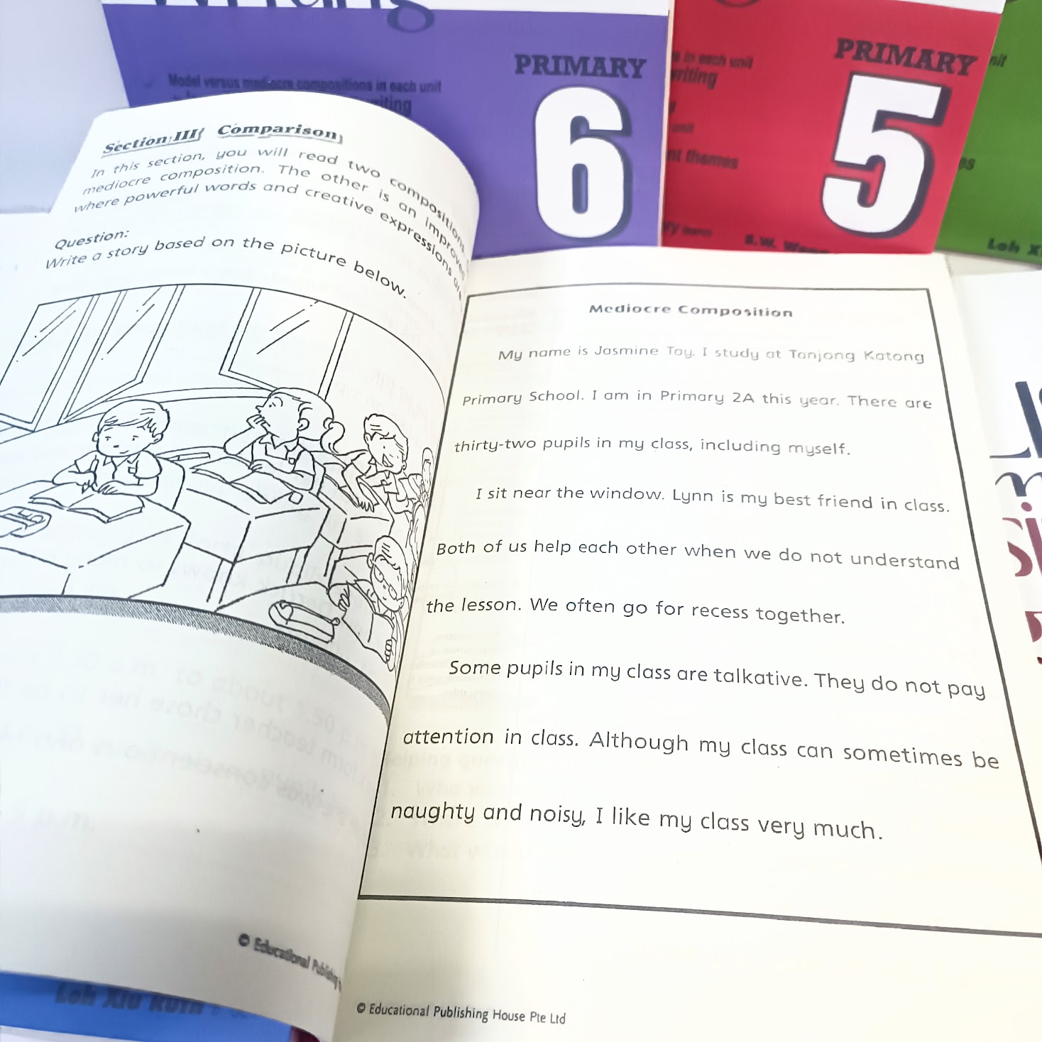 EPH English Thematic Composition Writing 小學1-6 年級 |9-12歲 | 新加坡英語 | 英語主題寫作 |訂製版 SAP14