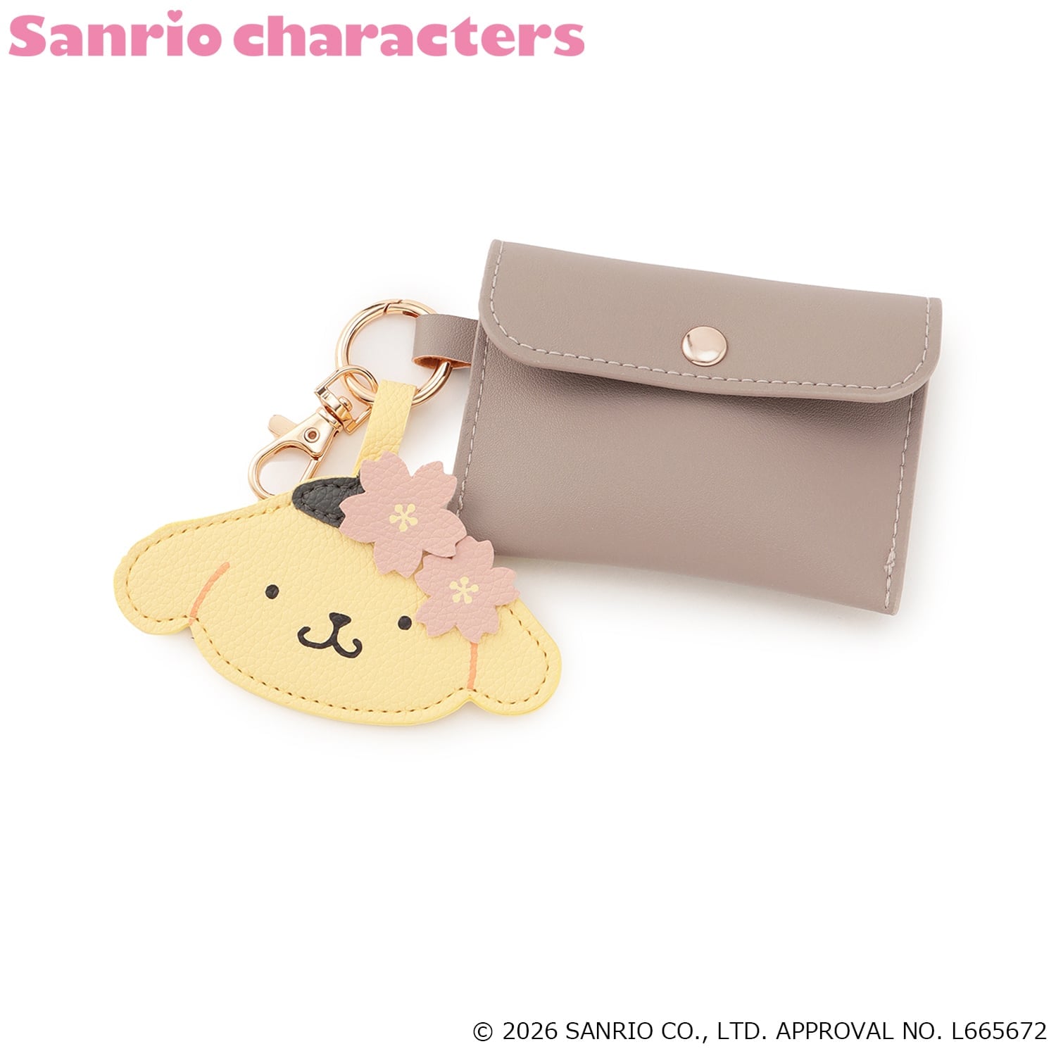 🆕【⭐訂購⭐】 🇯🇵日本直送🌀#Sanrio 合成皮革小物袋 連造型鏡掛飾［4款選］🌀[ELED-0052][260606]