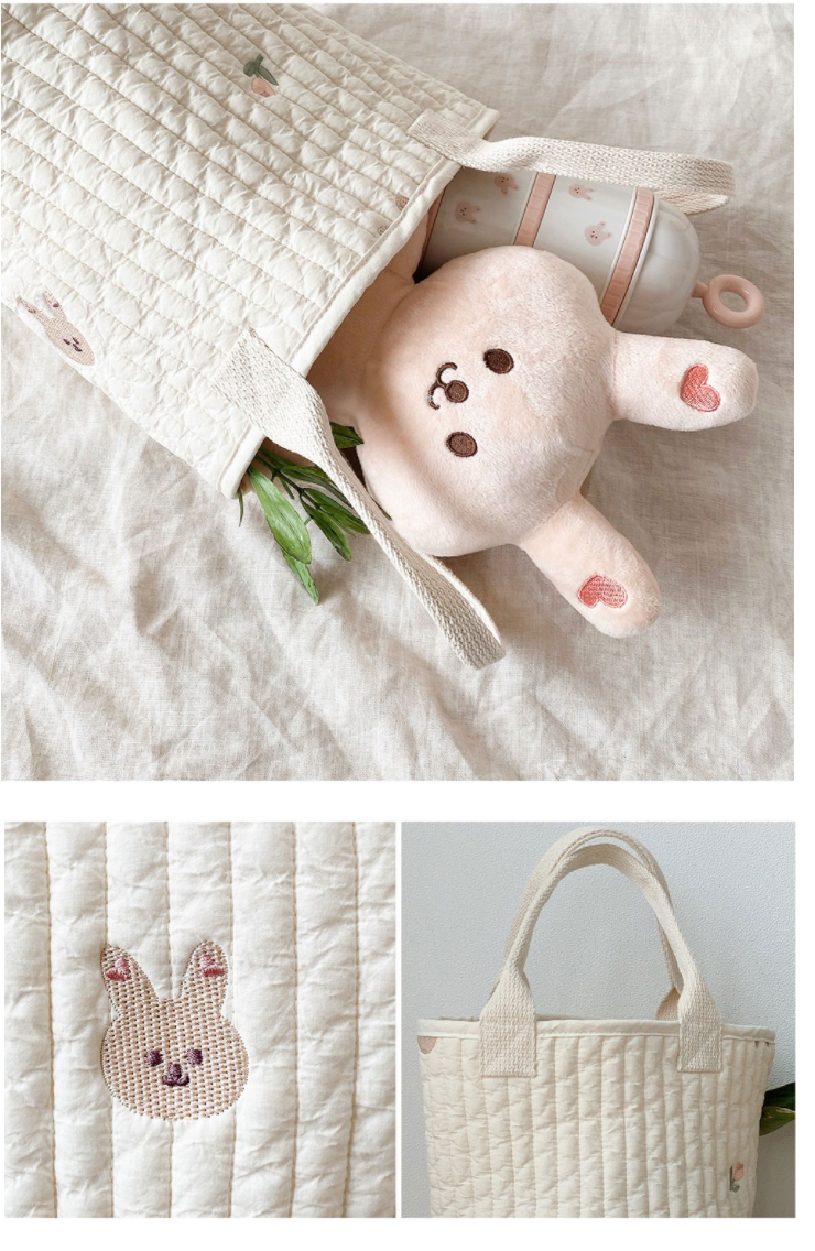 Dottodot 棉質衍縫一手包