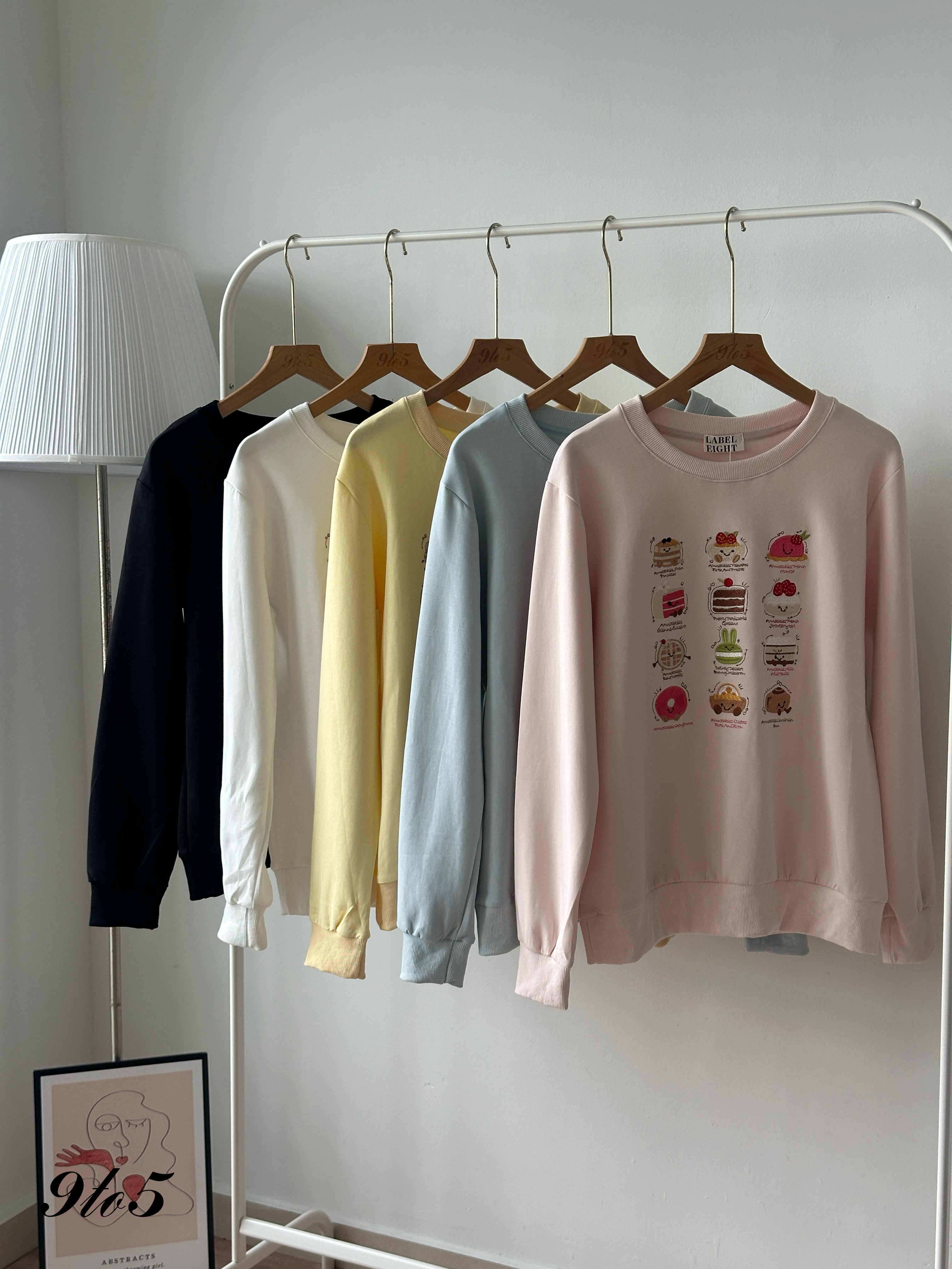 T4427 Embroidery Cakes Sweatshirt - 5 Colors 