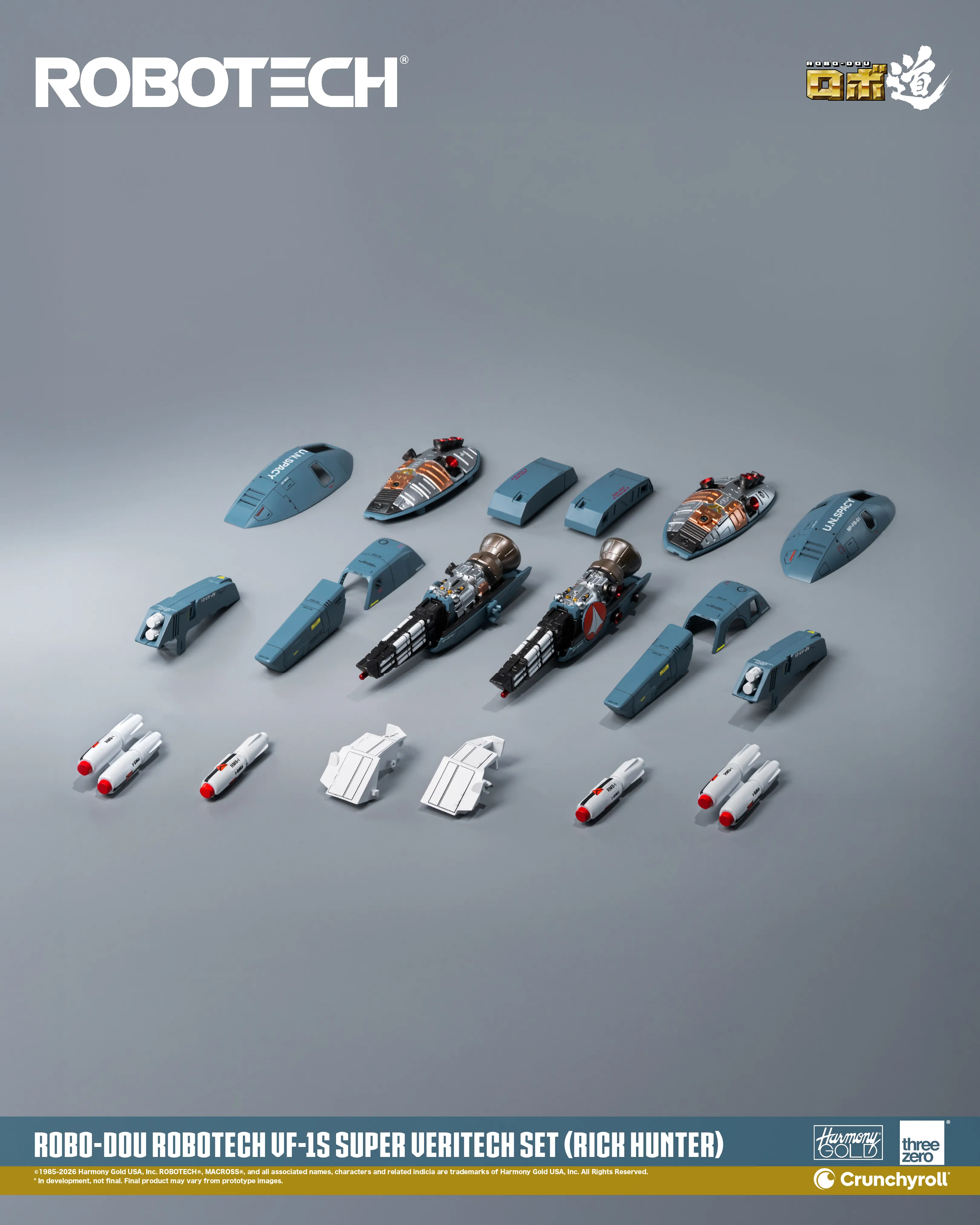(預訂訂金 $700) (總價 $1786) threezero ROBO道 超時空要塞 Macross VF-1S 變形戰鬥機超級裝甲套裝 (獵龍 洛·福卡) (行版) ROBO-DOU Robotech VF‐1S Super Veritech Set (Rick Hunter Roy Fokker) (TZ-3Z0307) 