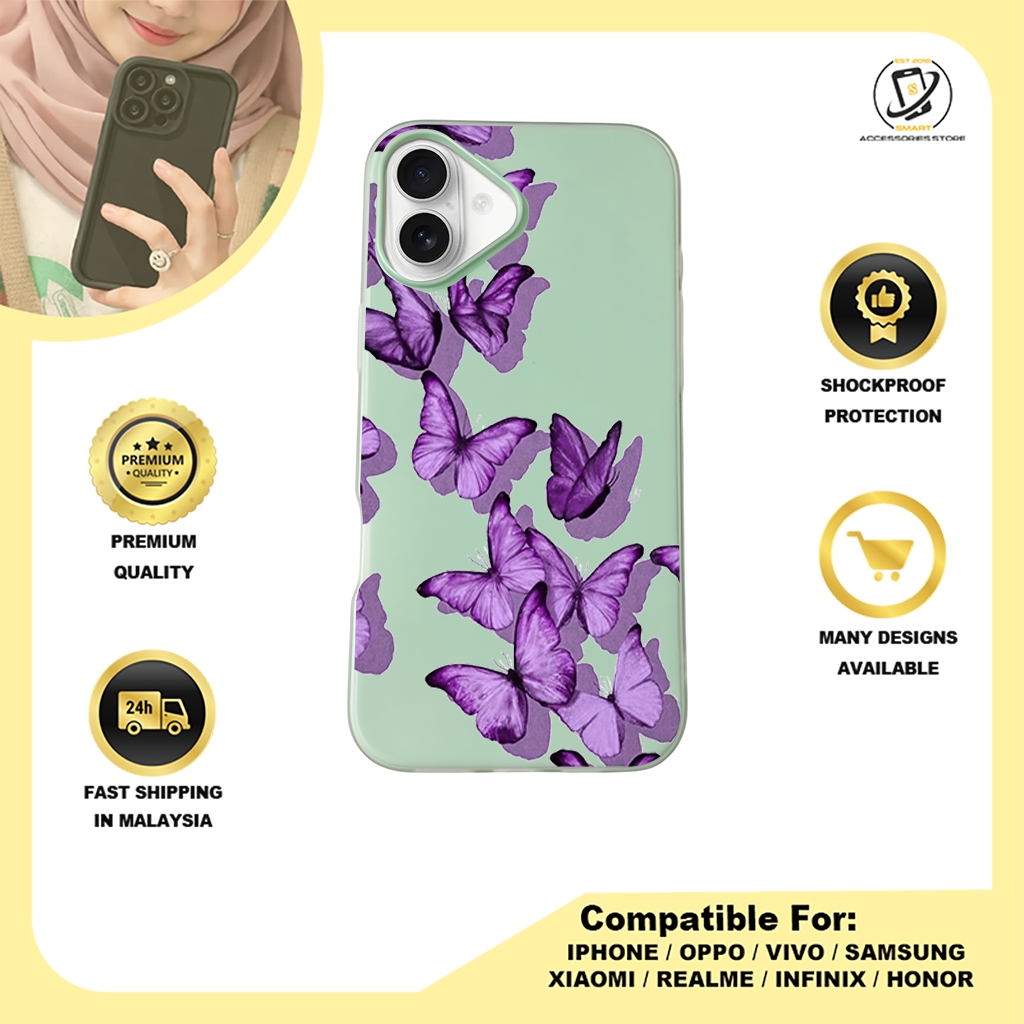 JELLY CASE PHONE FOR IPHONE - DESIGN BUTTERFLY A