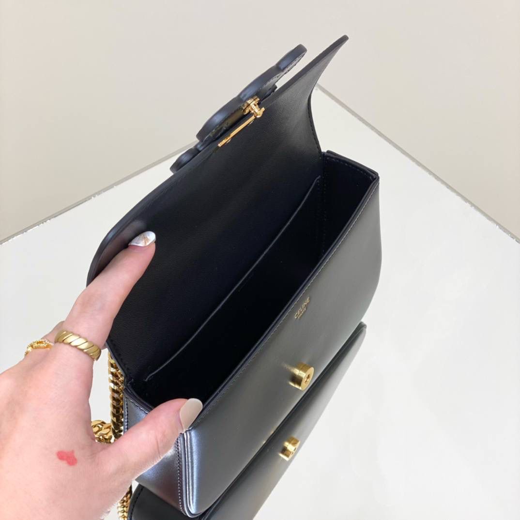 🔥大货实拍图 𝗖𝗘𝗟𝗜𝗡𝗘 ♥ 𝗧𝗥𝗜𝗢𝗠𝗣𝗛𝗘浮雕腋下包 型号：199243 尺寸：20.5*11.5*4cm