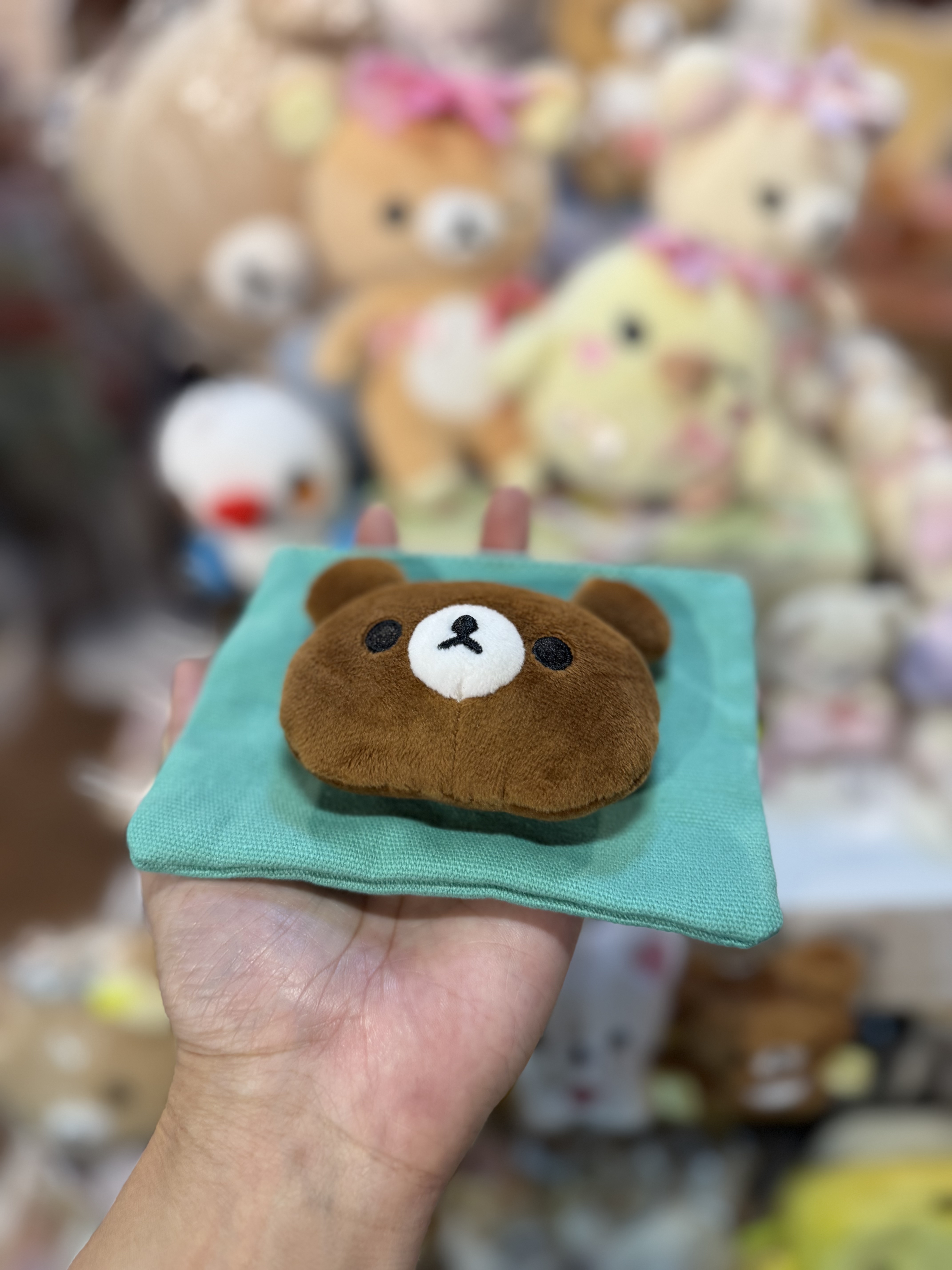 《現貨》全新日本專店限定 Rilakkuma立體頭仔小物袋