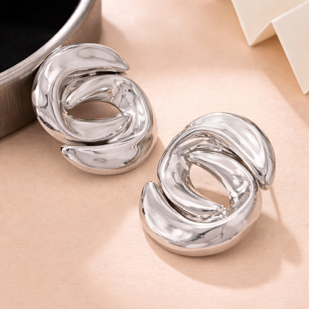 Chunky Abstract Knot Earrings
