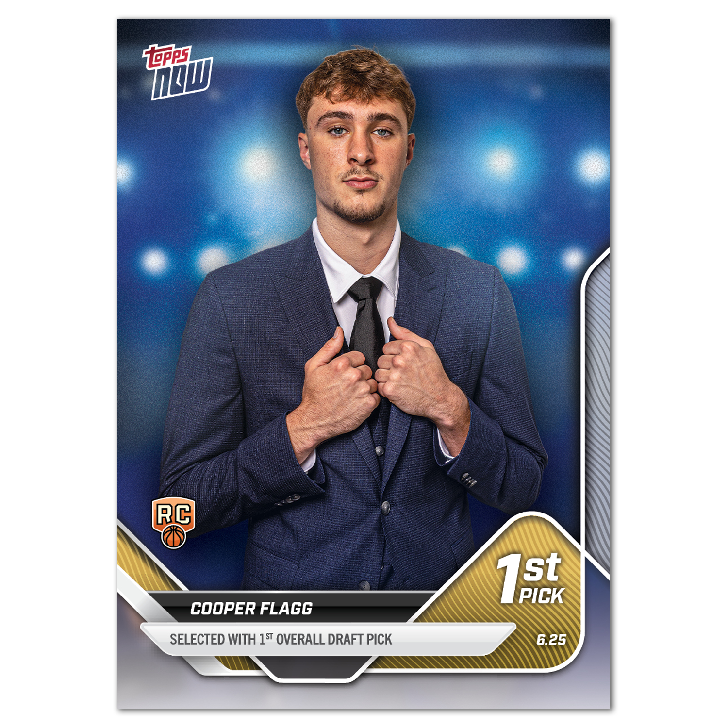 Cooper Flagg RC - 2025-26 NBA Topps NOW® #D1 Dallas Mavericks 新人卡｜PR 123,650