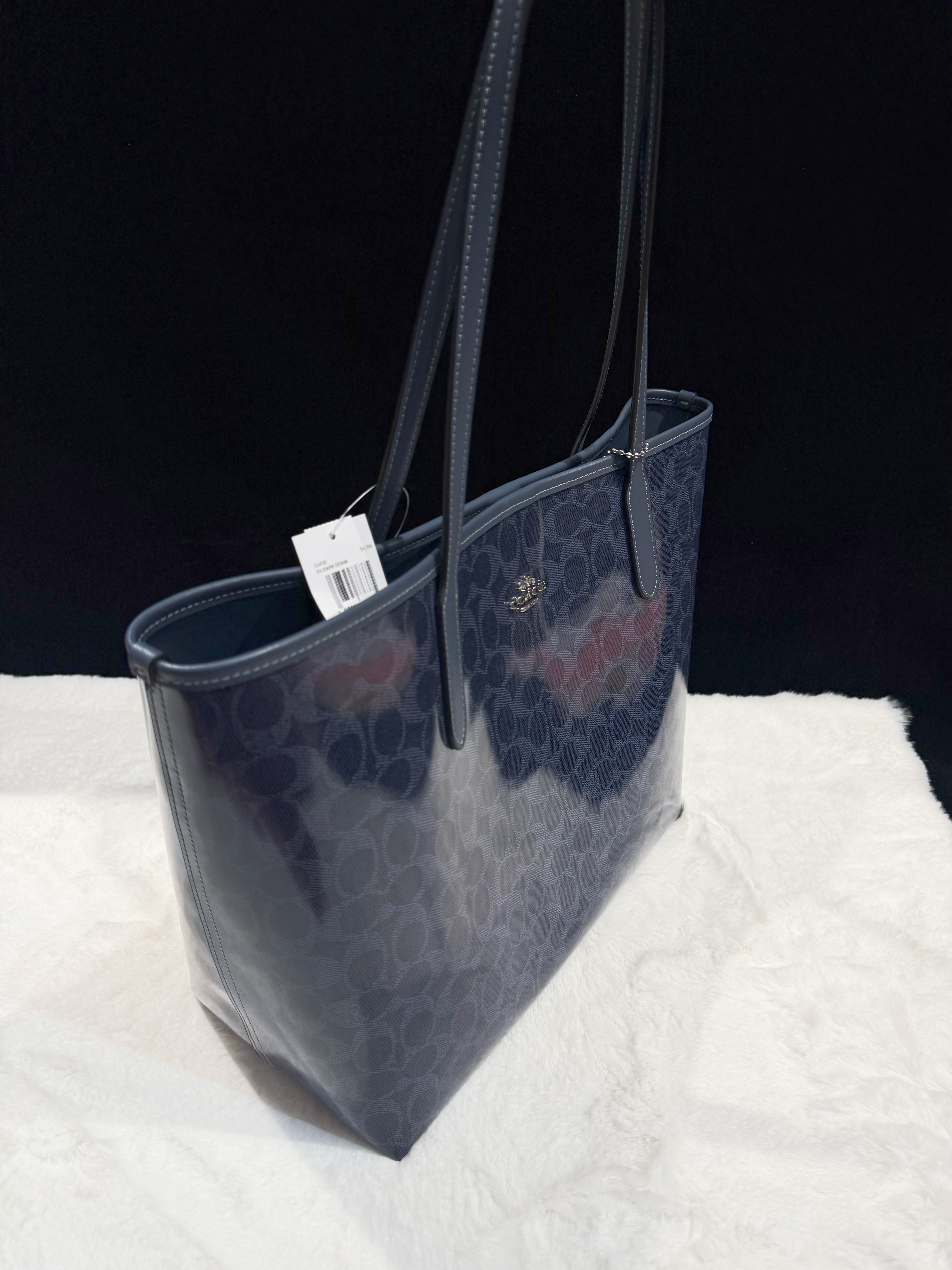Coach city tote Pat/denim/navy/m