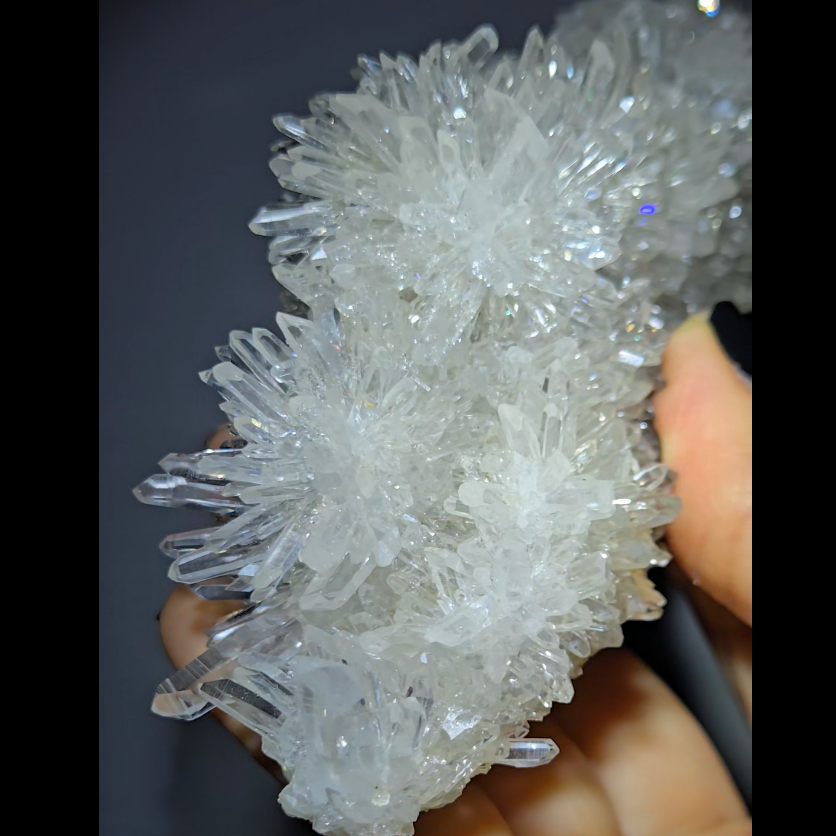 Chrysanthemum needle quartz cluster - CQ476