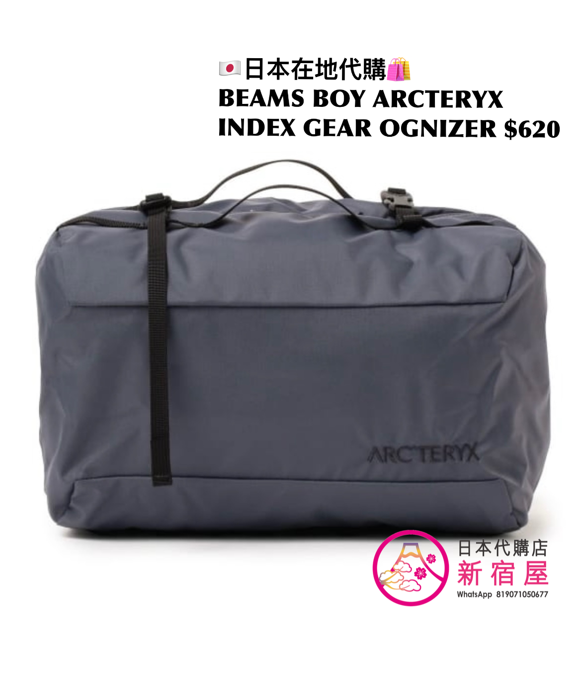 BEAMS BOY ARCTERYX INDEX GEAR ORAGANIZER