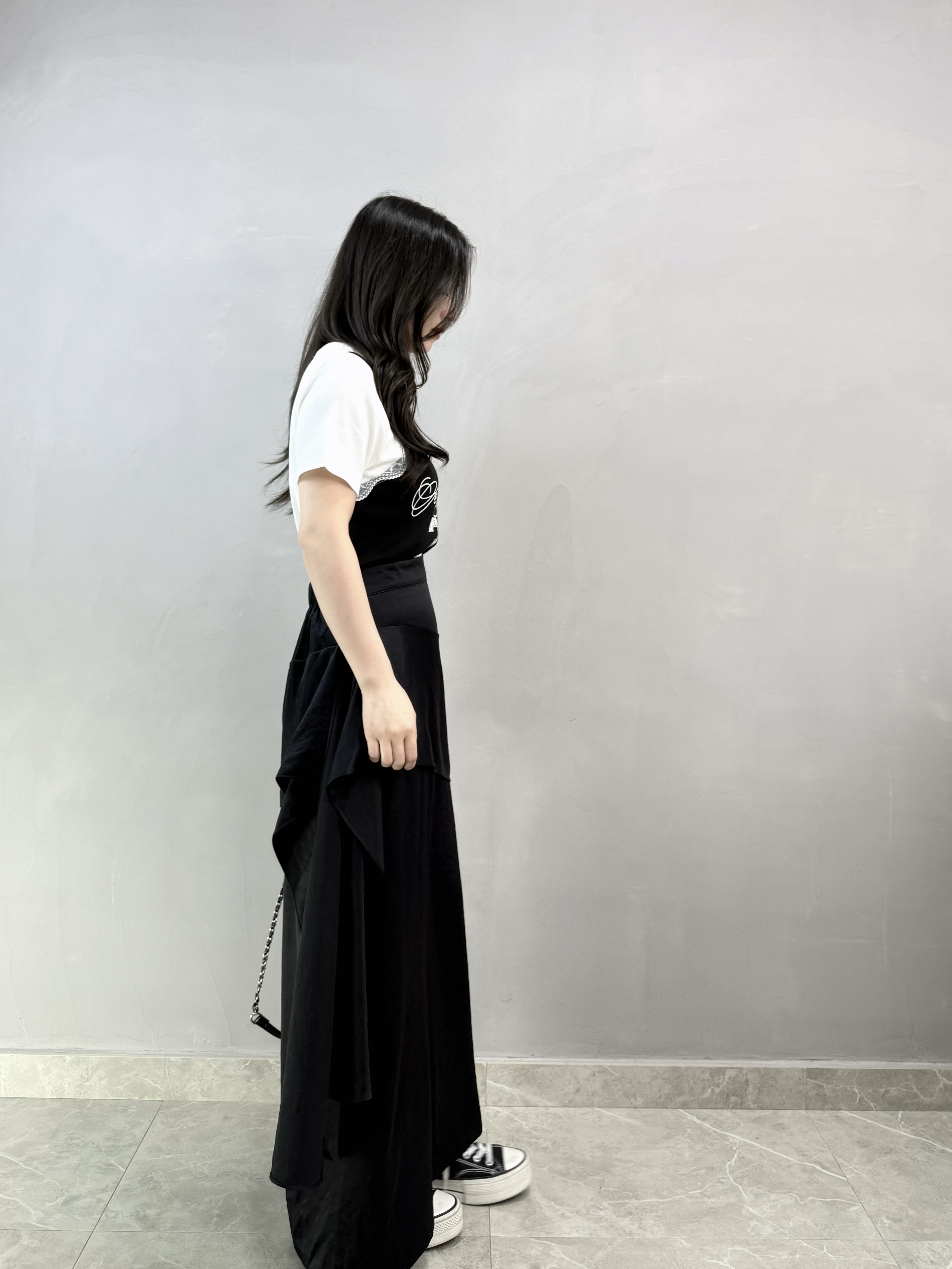 L77 設計感絲質裙