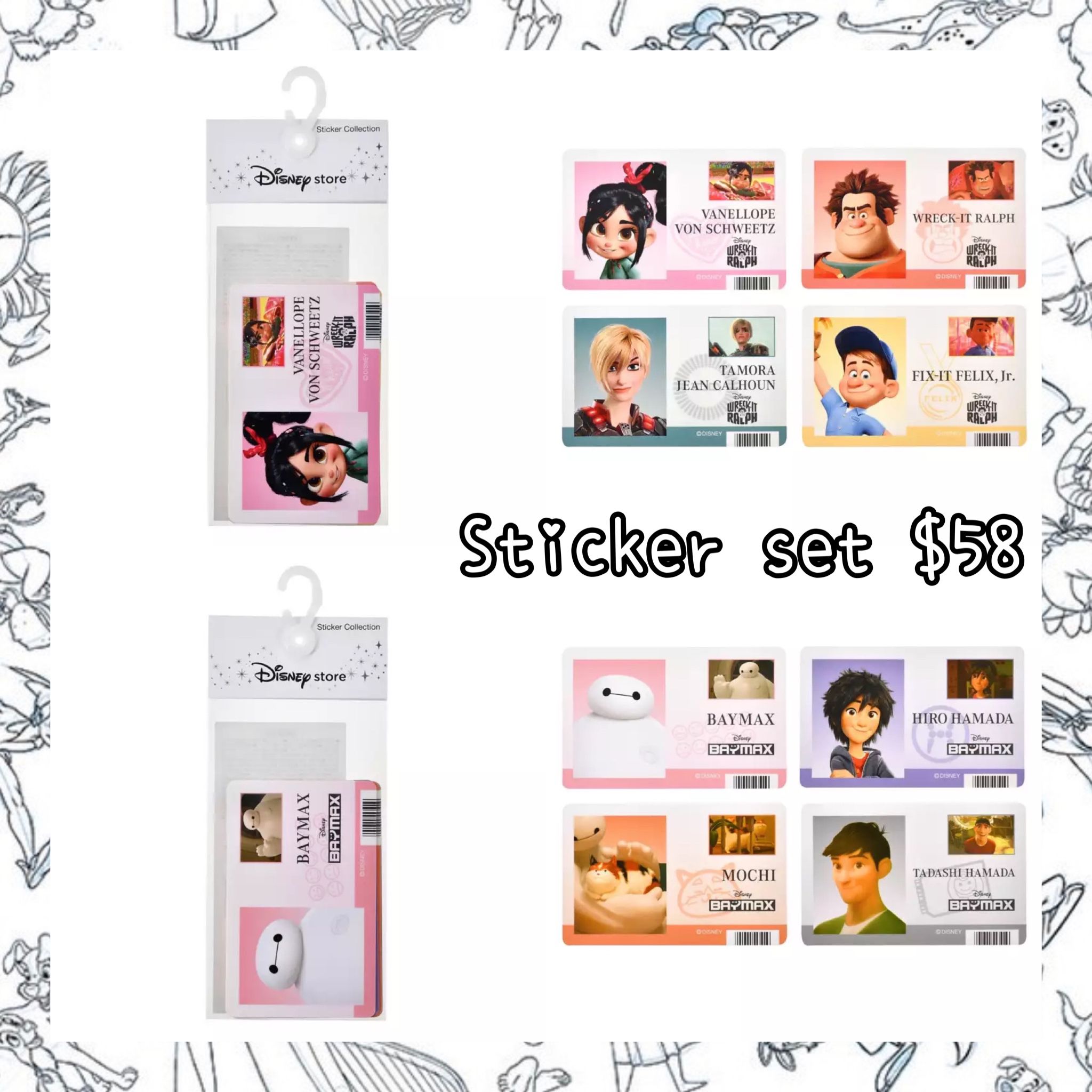 ：日本：STICKER COLLECTION STICKER SET