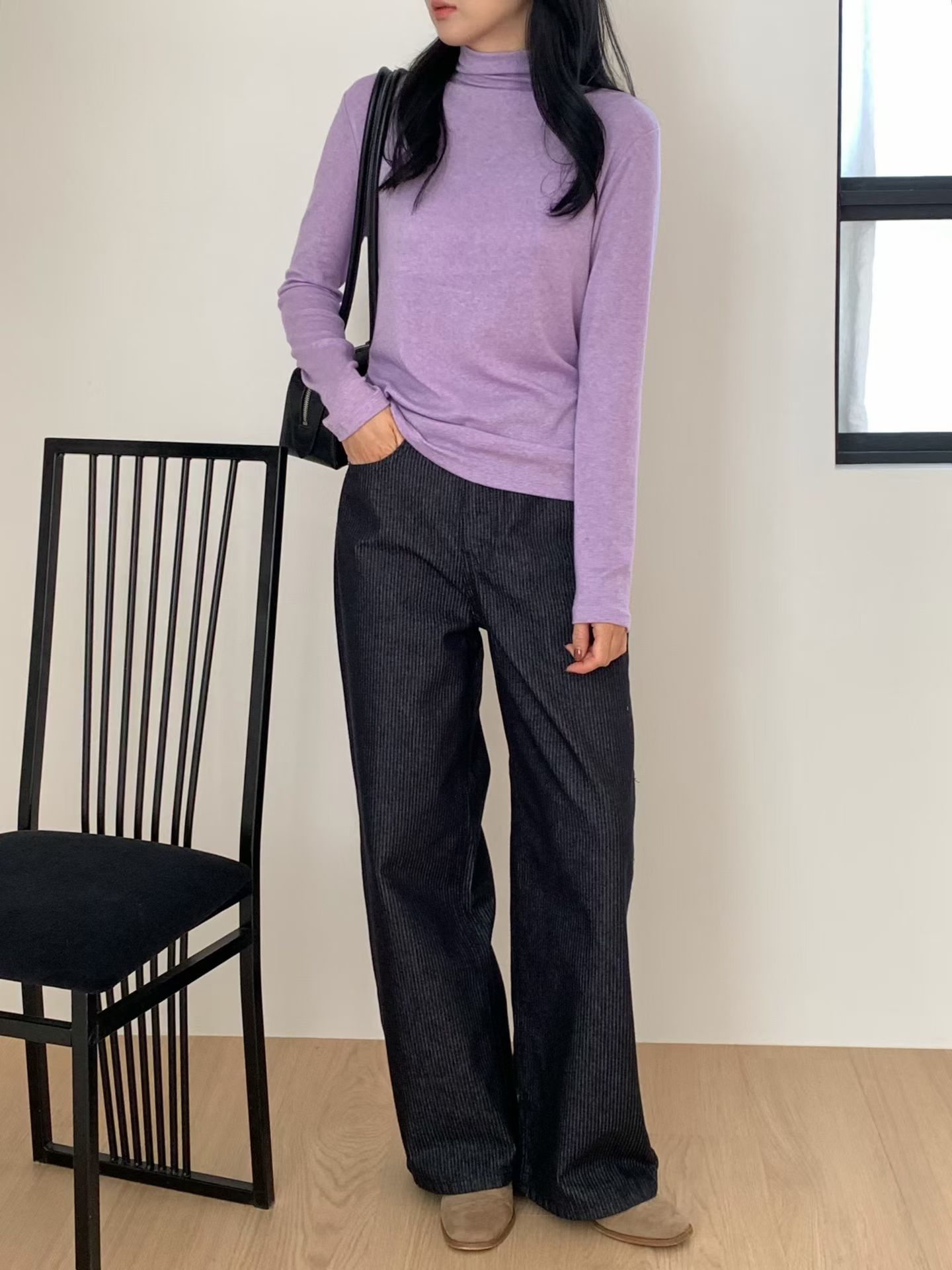 MidNeck wool basic tee