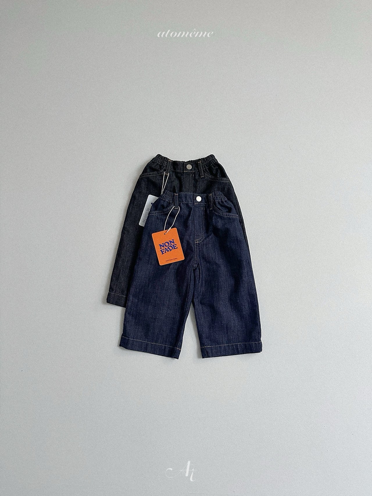 Atomeme | soft denim pants(Black XL100-110)