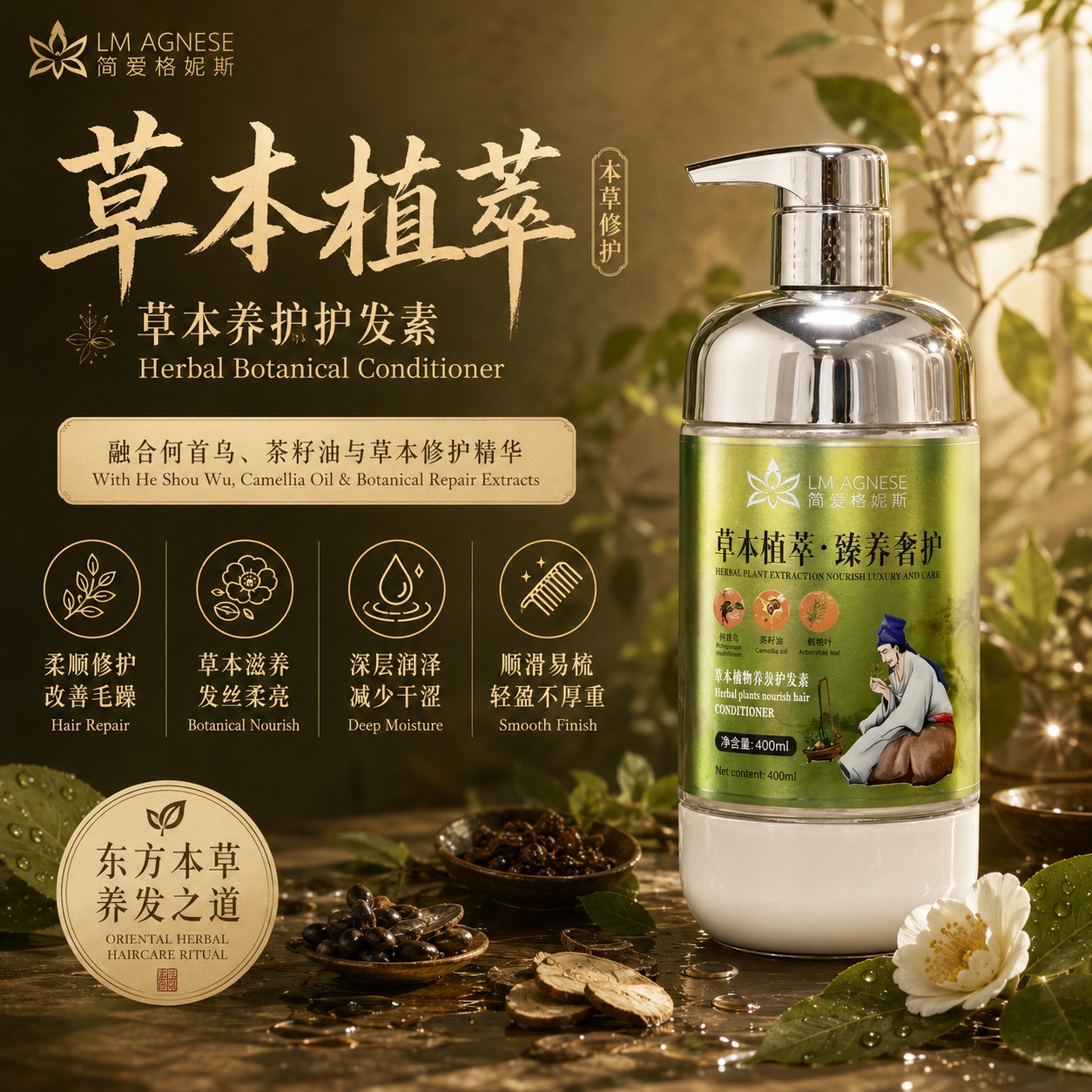 草本植萃护发素 Herbal Conditioner 400mL