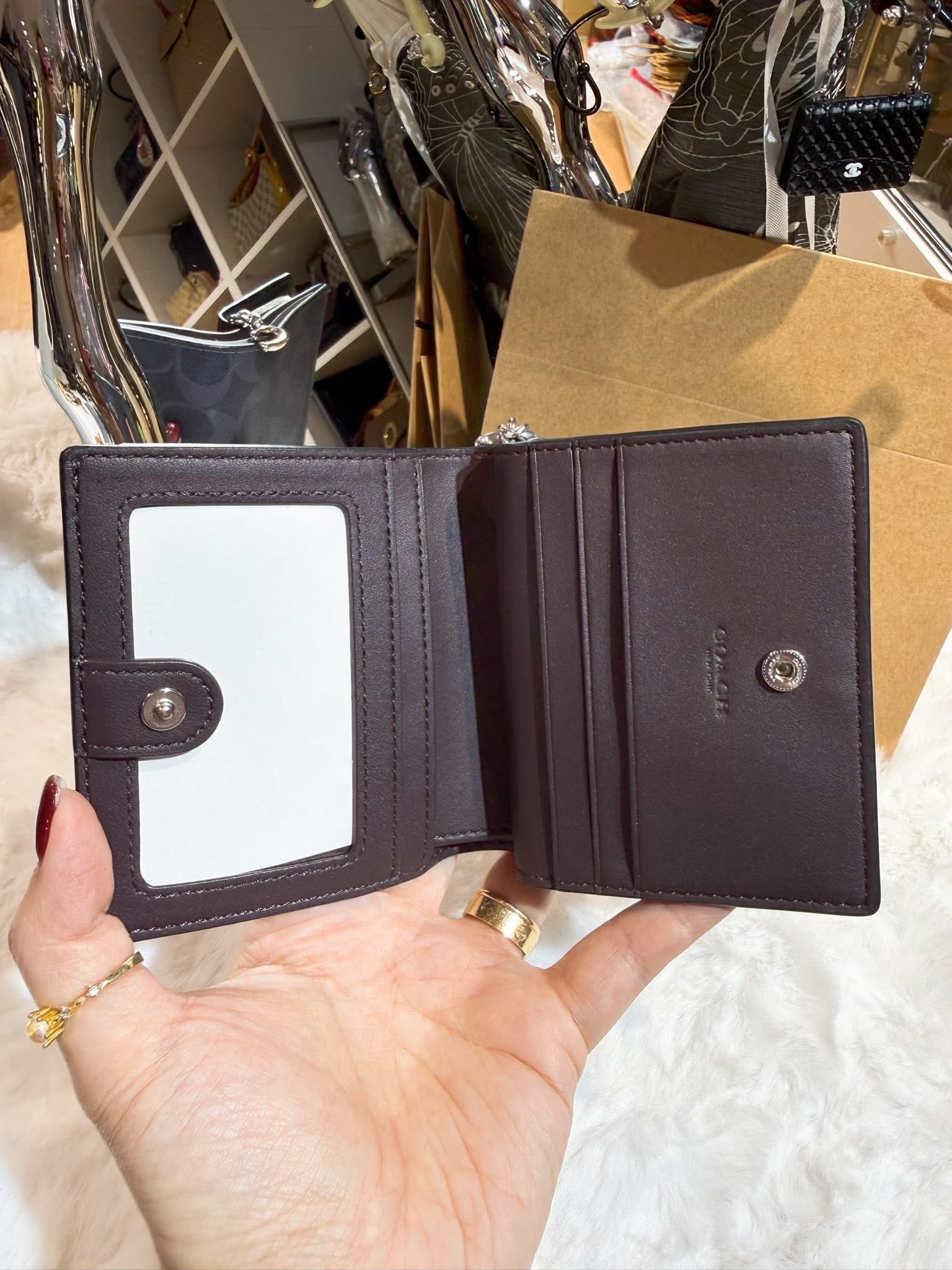 Coach Snap wallet navy/m