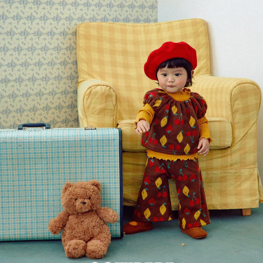 OOTT | Cherry Puff Knit Set