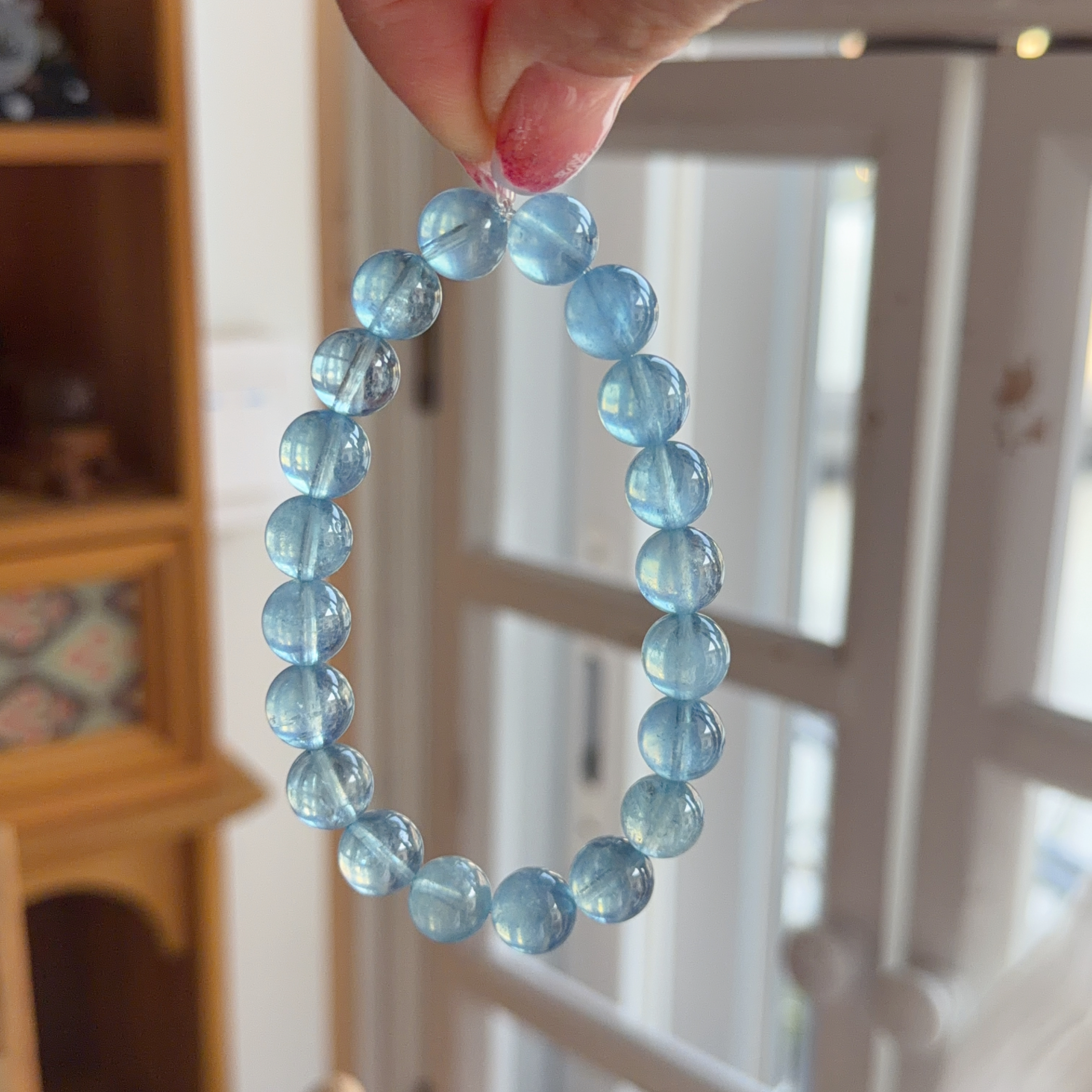 10mm+冰種海藍寶手串