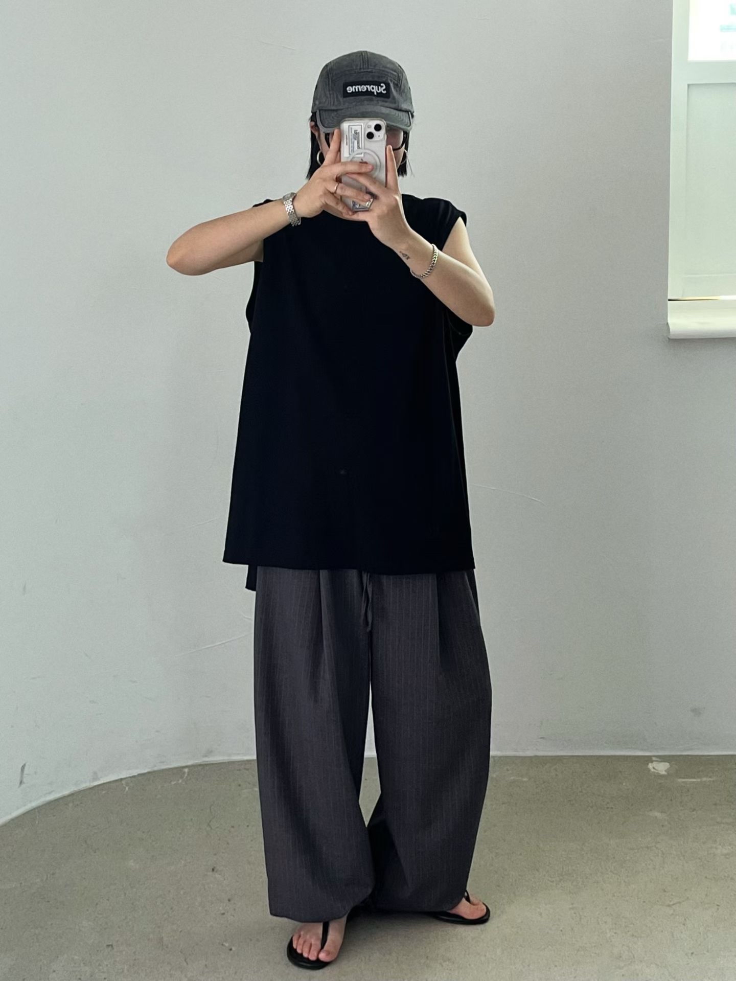 運動風無袖上衣 