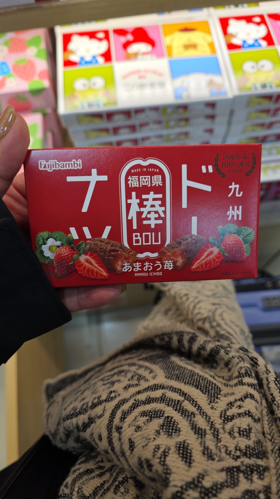Fujibambi 福岡縣產「甘王」草莓甜甜圈棒 3入