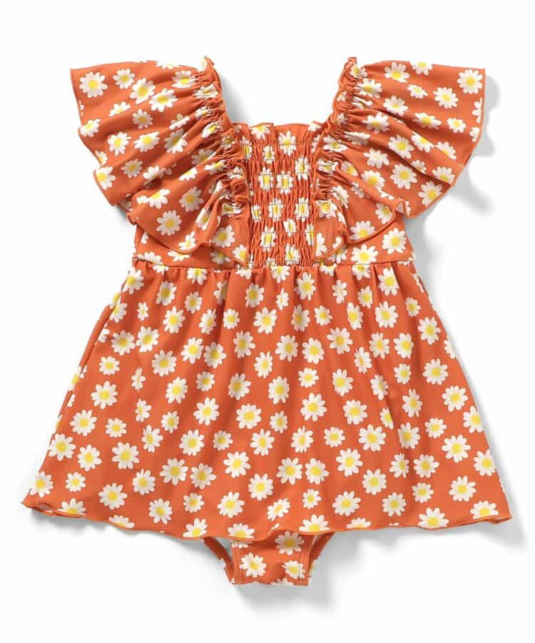 🇯🇵預訂 日本直送🇯🇵Apres les cours六色圖案印花褶皺荷葉邊連身泳衣