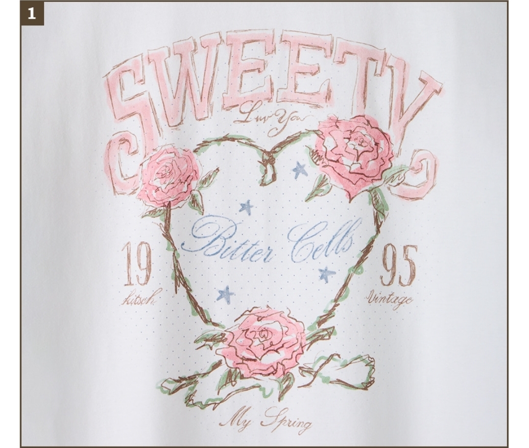Bitter Cells Rose Petal Tee
