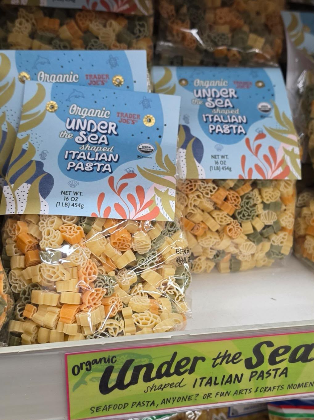 Trader Joe's Organic Under the Sea Shaped Italian Pasta